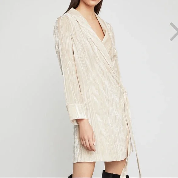 NWT Velvet Robe Wrap Dress | BCBG MAX AZRIA - Picture 3 of 6